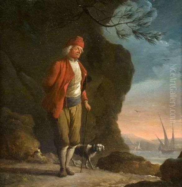 Portrait Presume D'annibal Camoux Oil Painting by Charles Francois Lacroix de Marseille