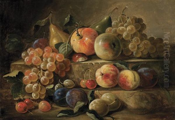 Tier Still Life With Fruits Oil Painting by Paul Lacroix