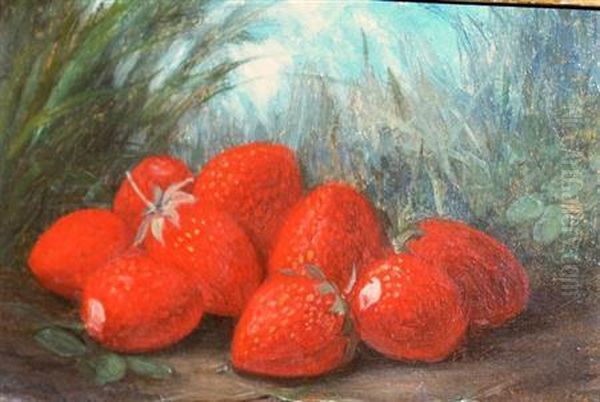 Still Life With Strawberries Oil Painting by Paul Lacroix