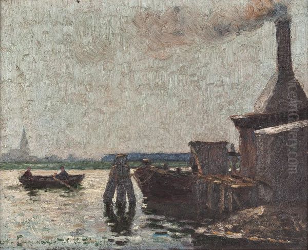 Fischer Auf Zingst Oil Painting by Otto Laemmerhirt