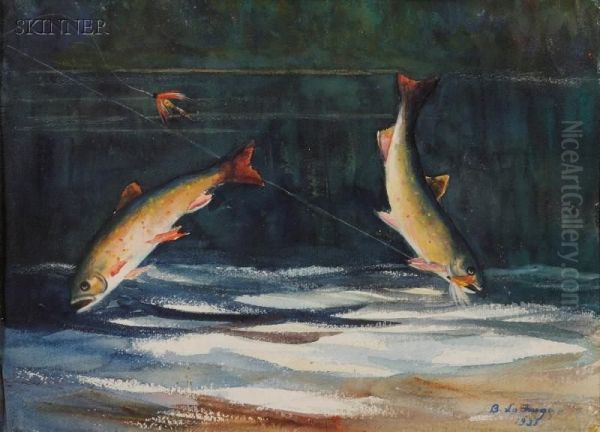 Trout (riviere Ste. Marguerite) Oil Painting by Bancel Lafarge