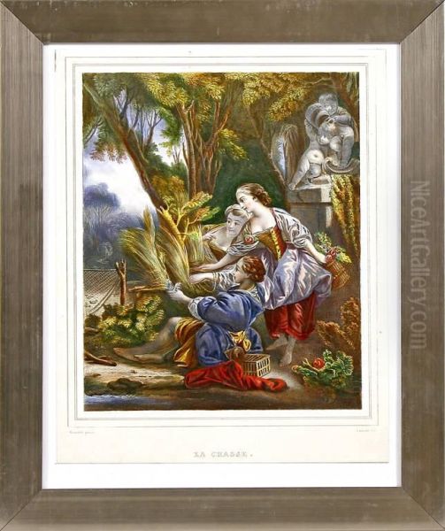 La Chasse Oil Painting by Jean-Baptiste A. Lafosse