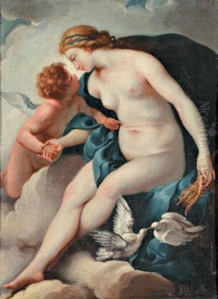 Venus Et L'amour Oil Painting by Louis Lagrenee