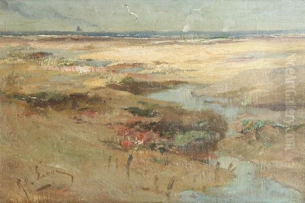 Dune View With Coastline Oil Painting by Raphael Lagye