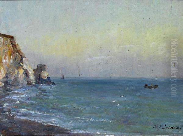 Coastal Scene Oil Painting by William James Laidlay