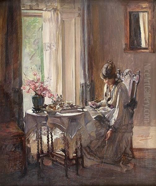 Afternoon Oil Painting by Annie Rose Laing