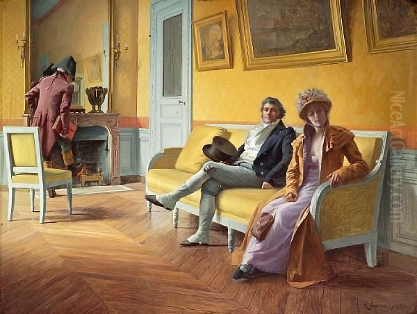 Reconcilable Differences Oil Painting by Henri Adolphe Laissement