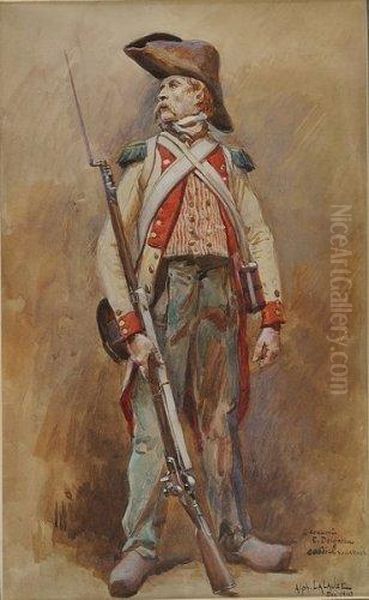 Soldat De L'an Ii. Oil Painting by Alphonse Lalauze