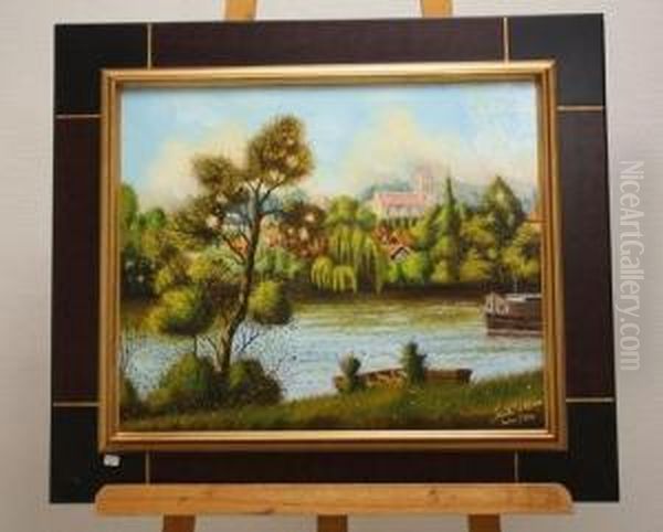 Paysage Oil Painting by Lalouette