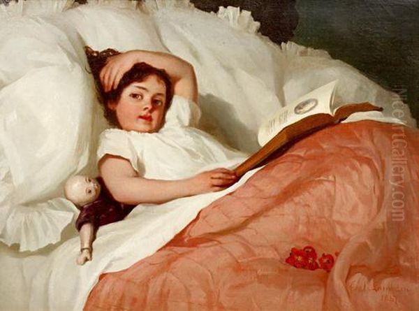 Lazy Bones Oil Painting by George Cochran Lambdin