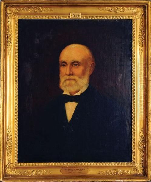 Canvas Portrait Of William H.trotter,director Of The Insurance Company Of North America, Oil Painting by James Reid Lambdin