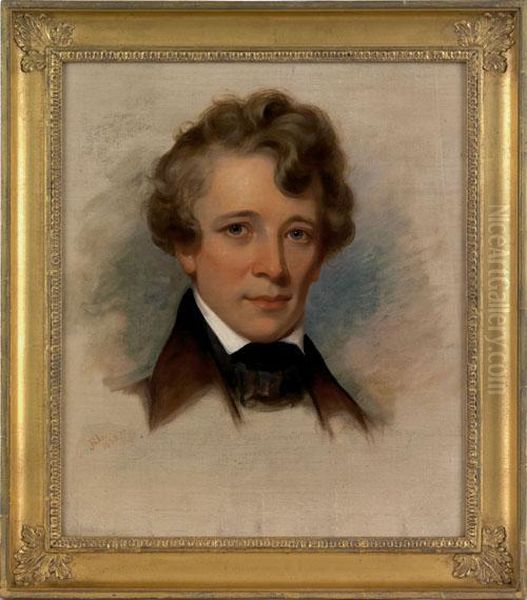 Portrait Of Artist Russell Smith Oil Painting by James Reid Lambdin