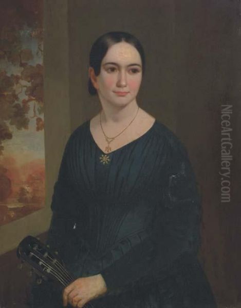 Portrait Of A Woman Oil Painting by James Reid Lambdin