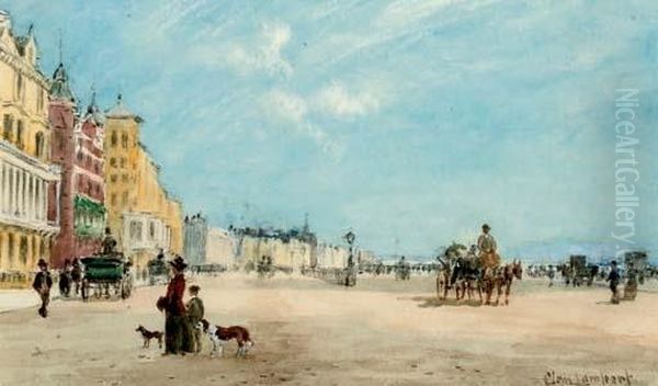 King's Garden, Hove Oil Painting by Clement Lambert