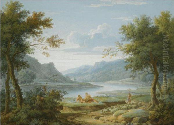 Classical Landscape Oil Painting by George Lambert