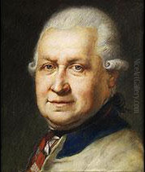 Portrait Des Barons Lodovico De Terzi Oil Painting by Johann Baptist Ii Lampi