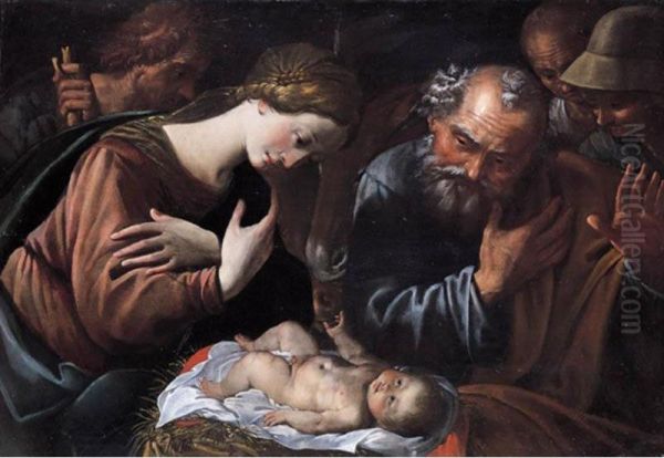 Adorazione Dei Pastori Oil Painting by Giovanni Francesco Lampugnani