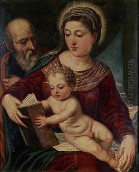 Madonna Con Il Bambino Oil Painting by Polidoro Lanciani