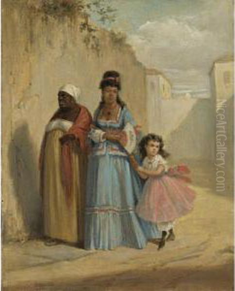 Tipos Populares Oil Painting by Victor Patricio Landaluze