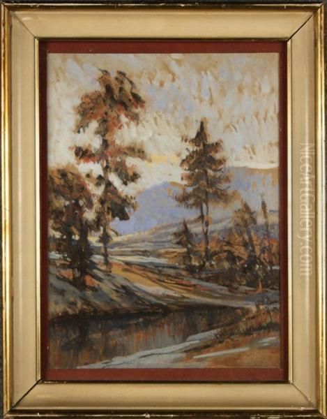 Paesaggio Montano Oil Painting by Angelo Landi