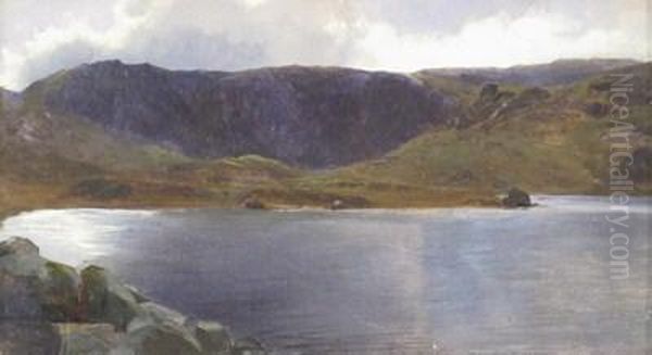 Highland Landscape Oil Painting by Landseer, Sir Edwin