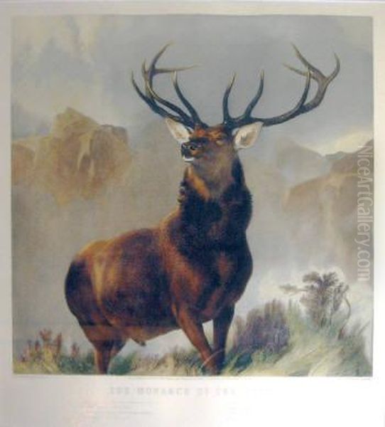 The Monarch Of The Glen Oil Painting by Thomas Landseer