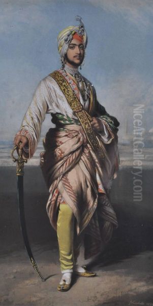 The Maharajah Duleep Oil Painting by Richard James Lane