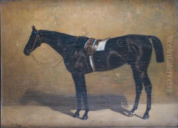 Le Cheval Gambler Oil Painting by H.F. Lang