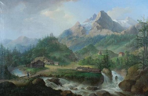 St. Wolfgang Oil Painting by Antoni Lange