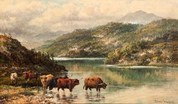 Loch Katrine Oil Painting by William Langley