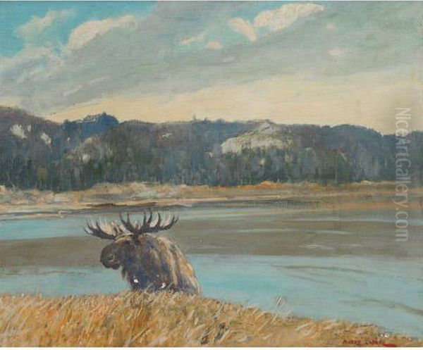 Monarch Of The North Oil Painting by Andreas Christian G. Lapine