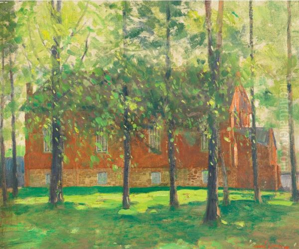 Sunshine And Shadow Oil Painting by Andreas Christian G. Lapine