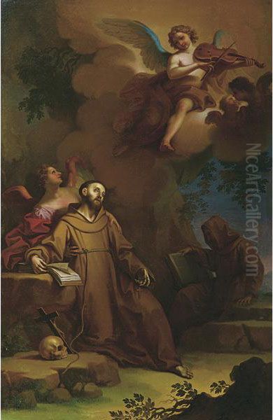 Estasi Di San Francesco Oil Painting by Gaetano Lapis