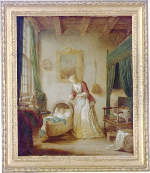 The First Born Oil Painting by Willem Joseph Laquy