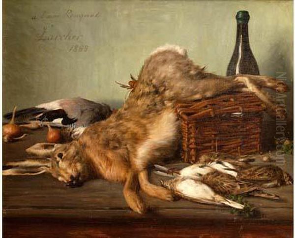 Nature Morte Au Lievre Oil Painting by Jules Larcher