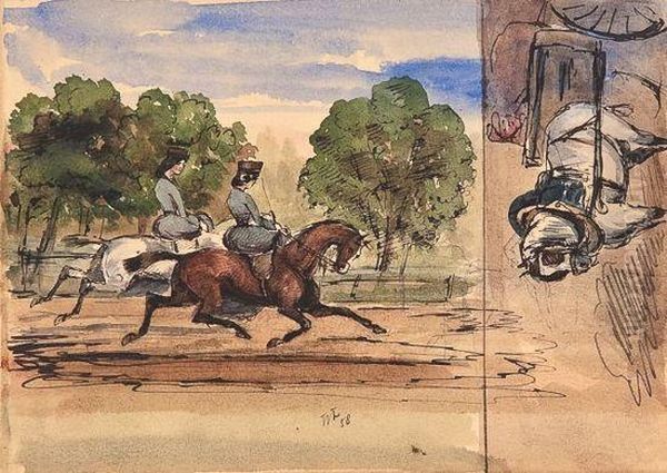 A Sketchbook Oil Painting by Walter Farquhar Larkins