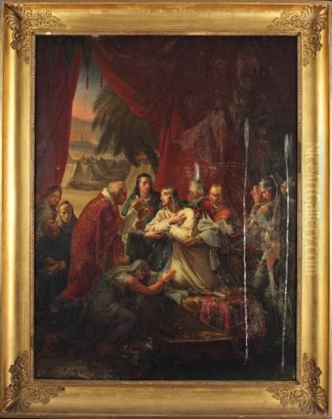 La Derniere Communion De Saint-louis Oil Painting by Armand Laroche