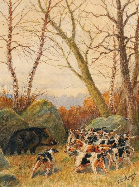 Le Ferme Du Sanglier Oil Painting by Georges Larocque