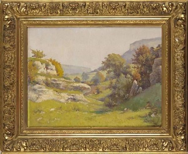 (ne A Saint-jean D'angely, Actif Au Debut Du Xxeme Siecle)
 Paysage Rocheux Oil Painting by Georges Larocque