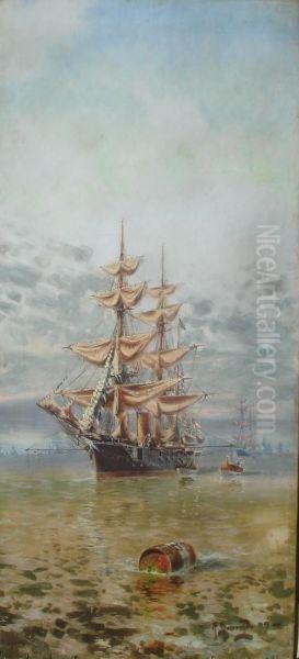 Fragata Oil Painting by Manuel Larravide