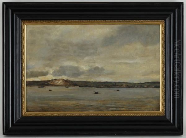 Vue De Cherbourg Oil Painting by Emanuel Larsen