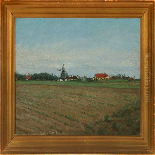 Landscape Oil Painting by Frederik Larsen-Saerslov