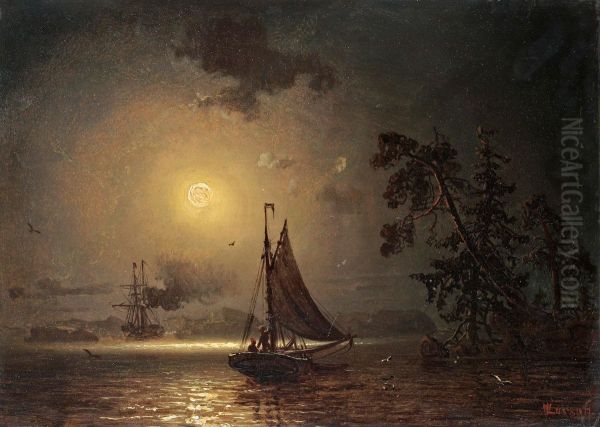 Nocturnal Voyage Oil Painting by Marcus Larson