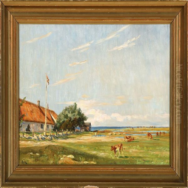 View Of Saltholm Oil Painting by Aksel Martin Lassen