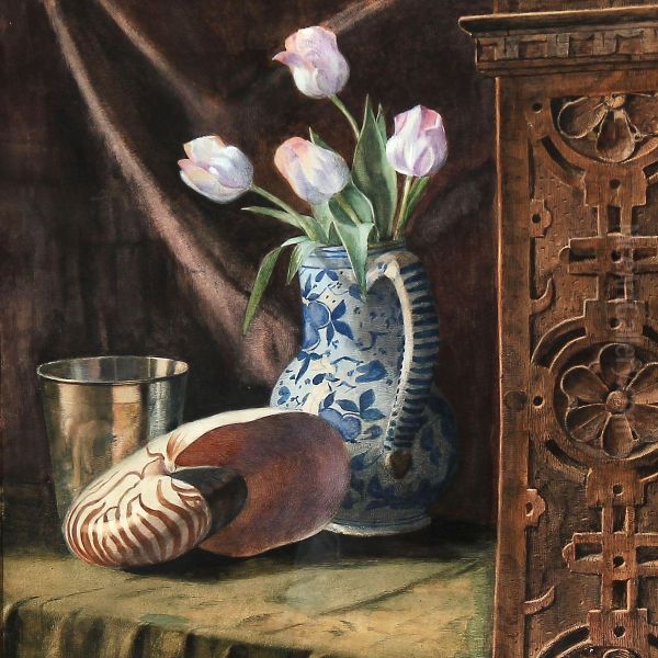 Still Life. Oil Painting by Augusta Laessoe