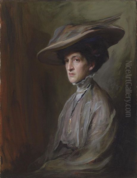 Mrs Herbert Asquith, Later Countess Of Oxford And Asquith by Philip Alexius De Laszlo