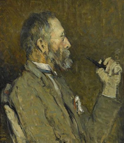 Self-portrait Oil Painting by William Langson Lathrop