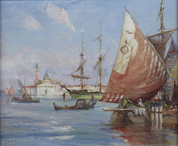 San Giorgio Maggiore, Venice Oil Painting by Charles James Lauder