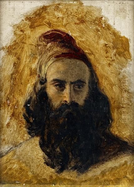 Pilgrim, A Sketch Oil Painting by Robert Scott Lauder