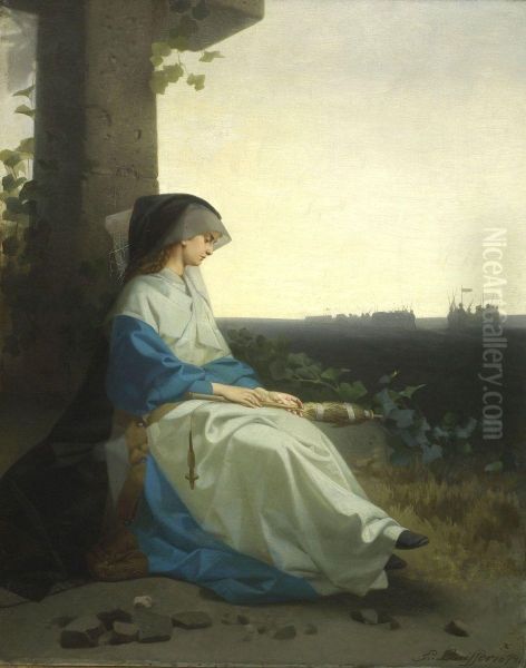 Die Frau Des Kriegers Oil Painting by Emil Johann Lauffer